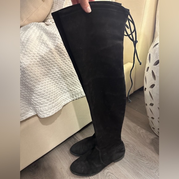 Stuart Weitzman Lowland Suede Over the Knee Boot - Picture 7 of 14